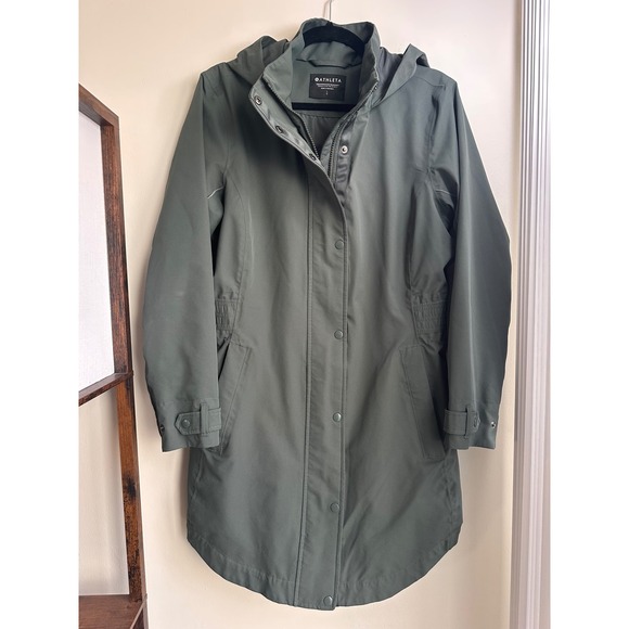Unavailable - ATHLETA Rainout Sutra Bali Green Hooded Jacket - Picture 3 of 7
